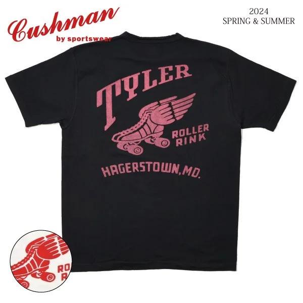 [ネコポス送料200円]クッシュマン 26835 RECYCLE COTTON TEE TYLER プリントTシャツ CUSHMAN 2024年夏