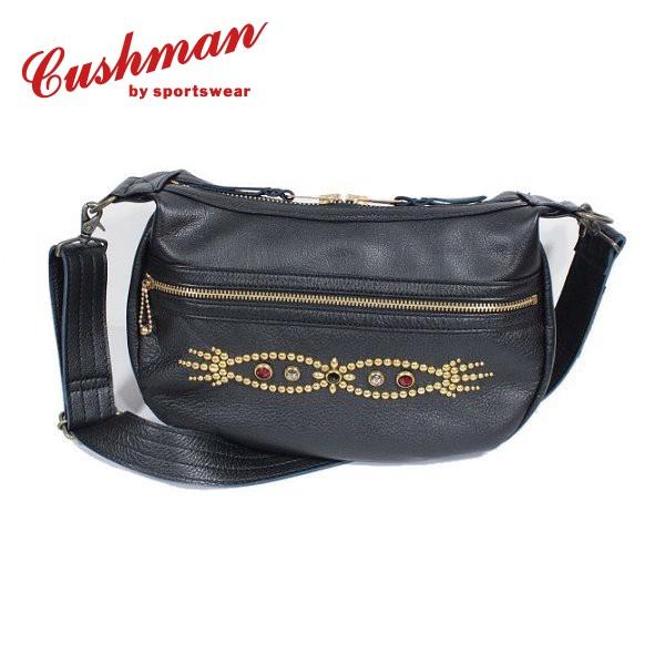 CUSHMAN クッシュマン レザー ショルダーバック スタッズ CUSHMAN クッシュマン レザー ショルダーバック スタッズ