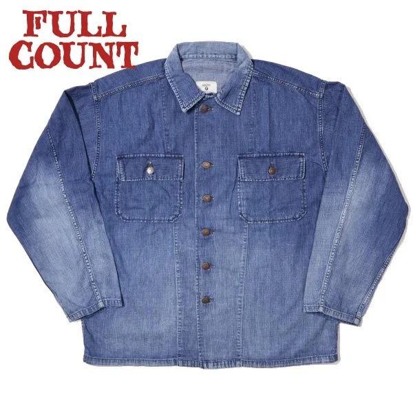 FULLCOUNT（フルカウント） 4082HW-2 DENIM UTILITY SHIRT 加工 デニム