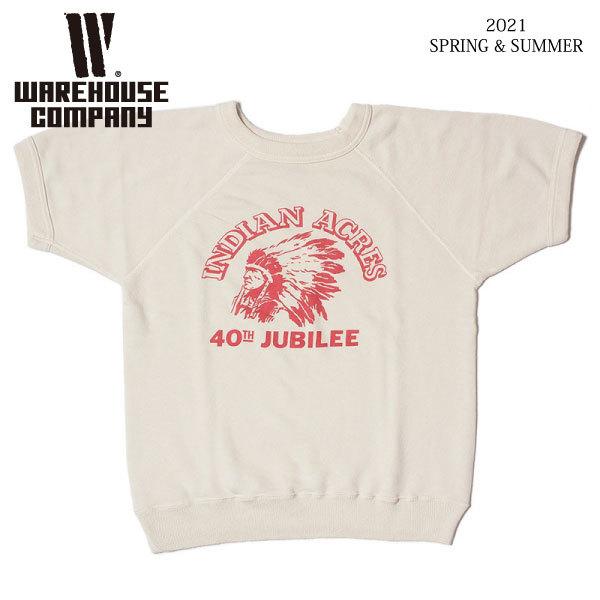 WAREHOUSE（ウエアハウス） Lot 4084 半袖SW INDIAN ACRES スウェット