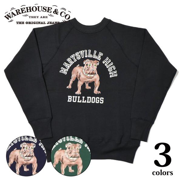 WAREHOUSE（ウエアハウス） 409 MARYSVILLE HIGH ラグランスウェット