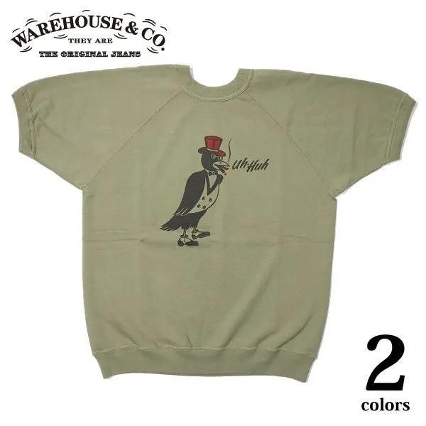 WAREHOUSE & CO. Lot 4104 CROW’S 半袖スウェット WAREHOUSE 【送料無料】 WAREHOUSE（ウエアハウス） 半袖