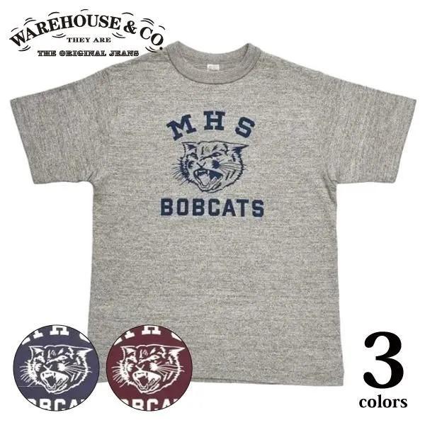 ネコポス送料200円 ウエアハウス 4601 MHS プリントTシャツ 半袖 WAREHOUSE 2026年新作