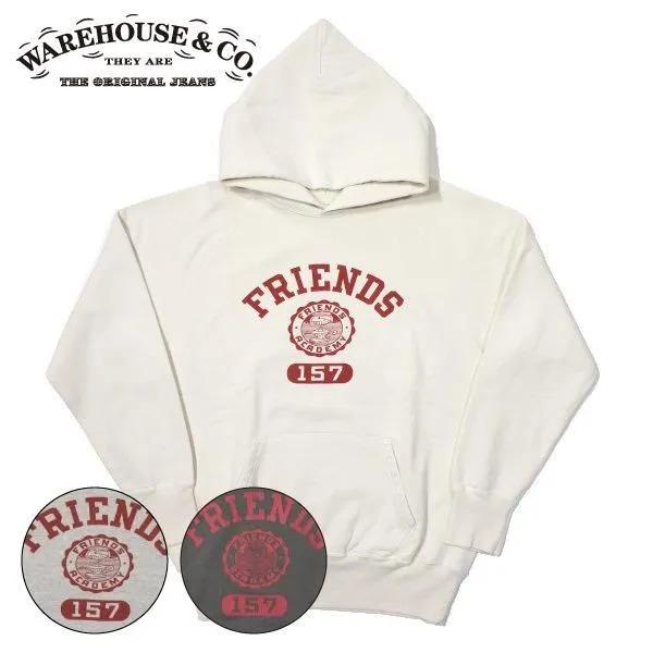 【美品】WAREHOUSE パーカー 直営店限定 WAREHOUSE（ウエアハウス） 462 FRIENDS スウェットパーカー セコハン