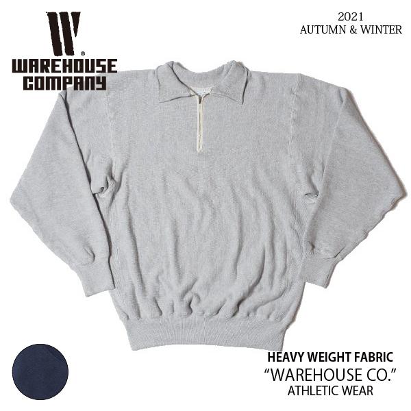 WAREHOUSE 485 ハーフZIP リバース スウェット ウエアハウス WAREHOUSE（ウエアハウス） Lot 485 無地 リバースウィーブ スウェット