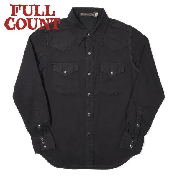 フルカウント 4894BKBK-26 BLACK BLACK DENIM WESTERN SHIRT ブラックブラックデニム ウエスタンシャツ FULLCOUNT 2026年新作