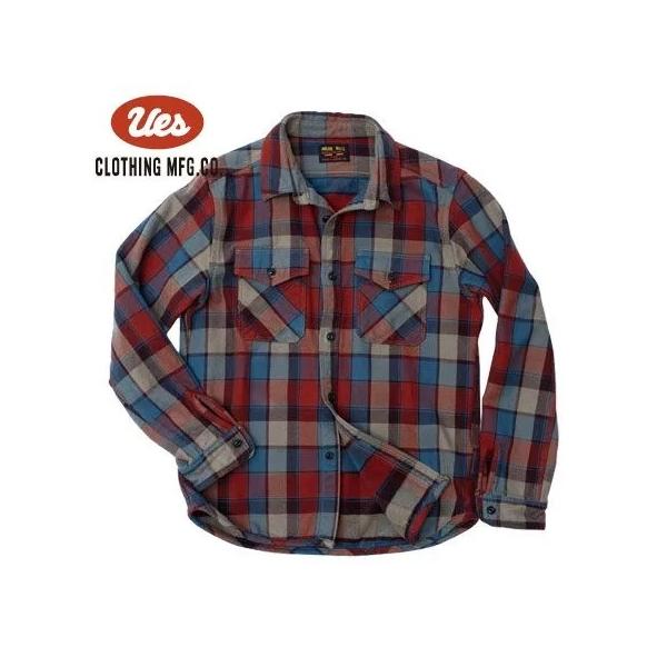 [予約商品]ウエス 502651 エクストラヘビーネルシャツ レッド EXTRA HEAVY FLANNEL SHIRT UES 2025年新作