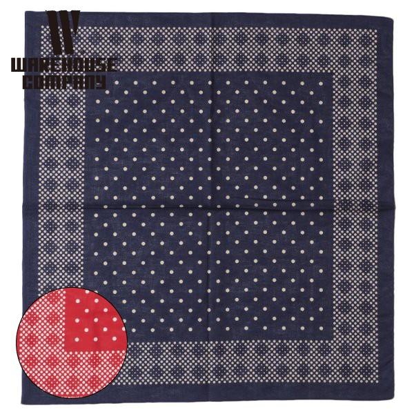 [ネコポス送料200円]ウエアハウス セルビッチ付きバンダナ Lot 5228 SELVEDGE BANDANA A柄(MOSAIC) WAREHOUSE