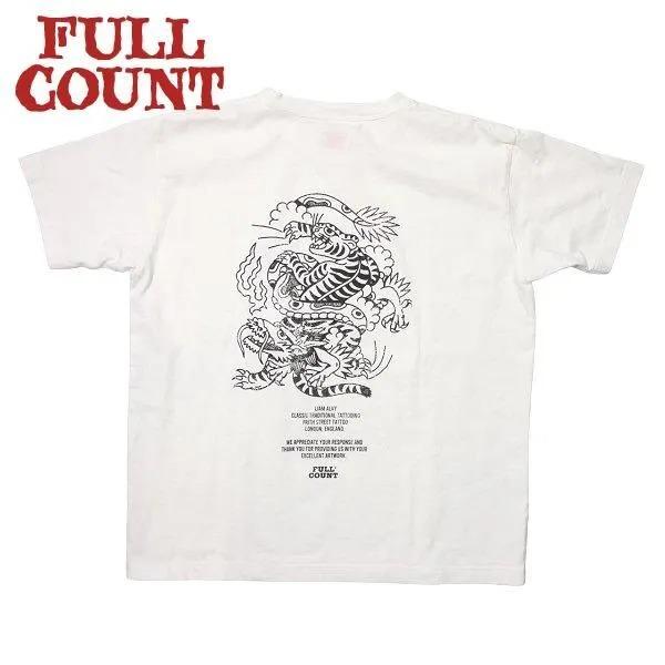 フルカウント　Tシャツ　新品 FULLCOUNT（フルカウント） 5500PT-15 TIGER & DRAGON プリントTシャツ