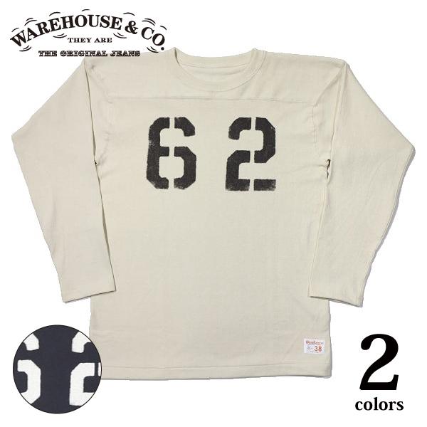 WAREHOUSE（ウエアハウス） 5913 長袖フットボールT NO.62 ロング