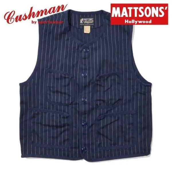 CUSHMAN（クッシュマン） マトソンズ 61932 HERRINGBONE STRIPE VEST