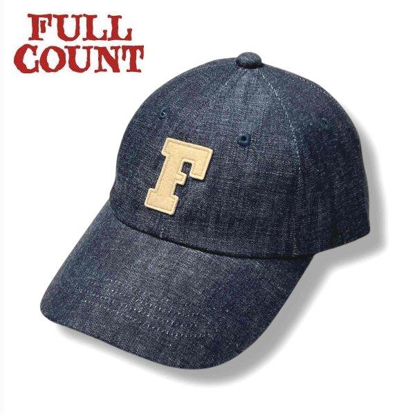 ネコポス送料200円 フルカウント デニム ベースボールキャップ 帽子 6PANEL Low-Crown Denim Baseball  CAP 6843 FULLCOUNT