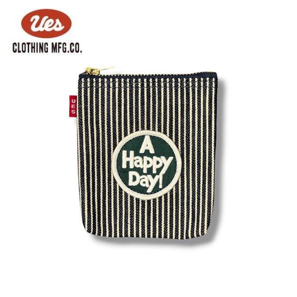 [ネコポス送料200円] ウエス シガレットケース ヒッコリー HAPPY GREEN 810804-H UES
