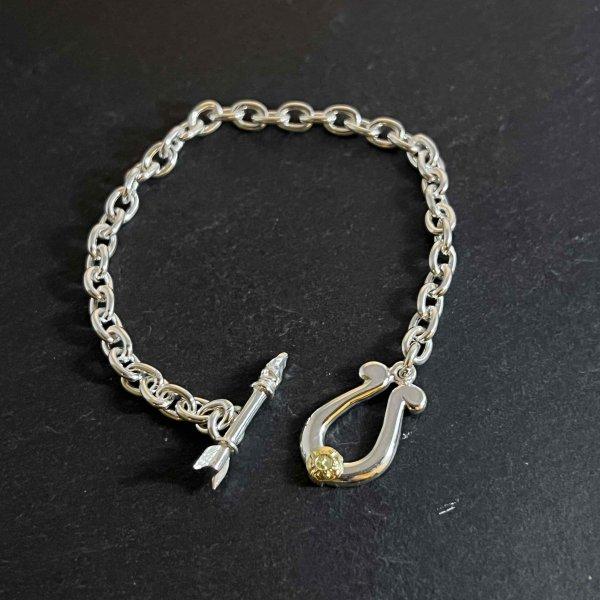 ファーストアローズ K18付 Horseshoe T bar Bracelet (M)ブレスレット BR-391 FIRST ARROWS