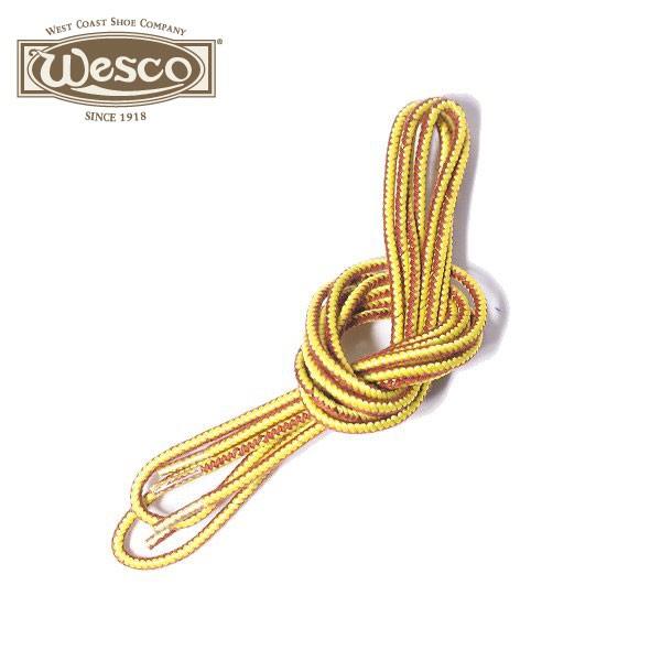 [ネコポス送料200円]ウエスコ 純正ナイロンレース イエロー NYLON LACES YELLOW WESCO