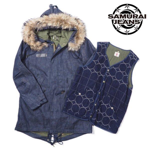 サムライジーンズ 10oz防水デニム モッズコート ミリタリージャケット Sjmct15 Samurai Jeans Sjmct15 Celluloid 通販 Yahoo ショッピング