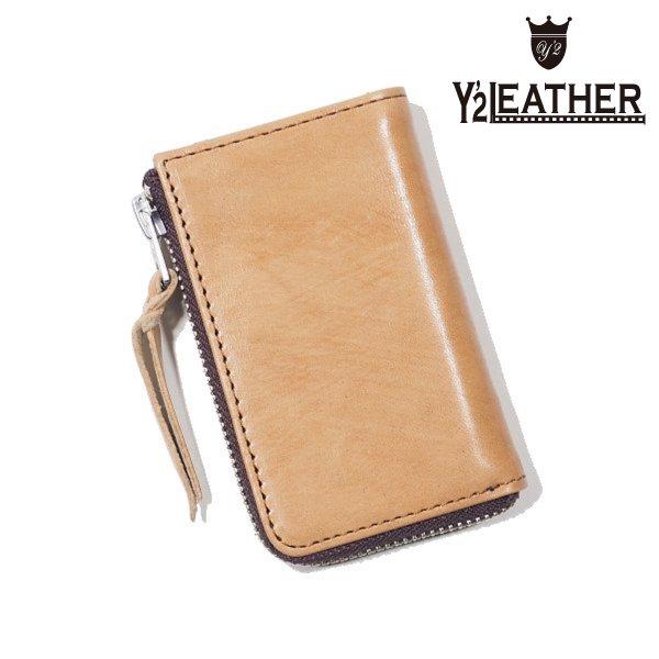 ワイツーレザー ホースハイド キーケース 柿渋ホース 馬革 YW-08