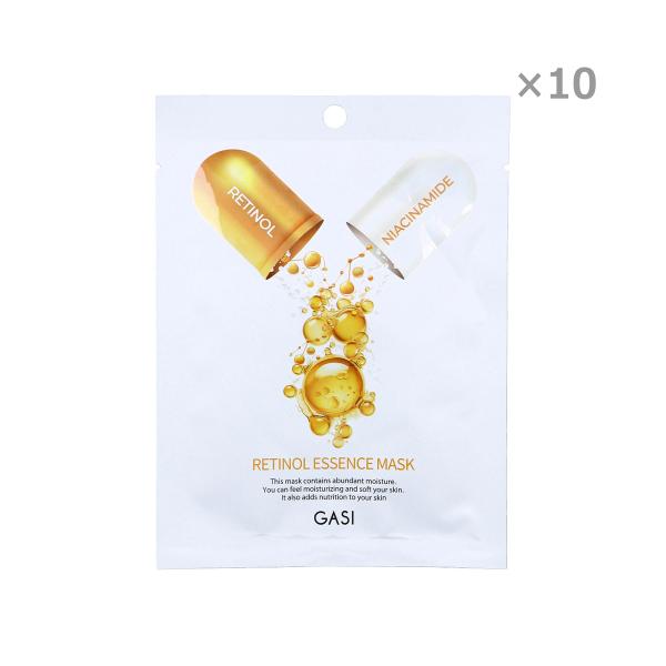 GASI ガシ レチノールエッセンスマスク 1枚 25g ☆まとめ買い用10枚