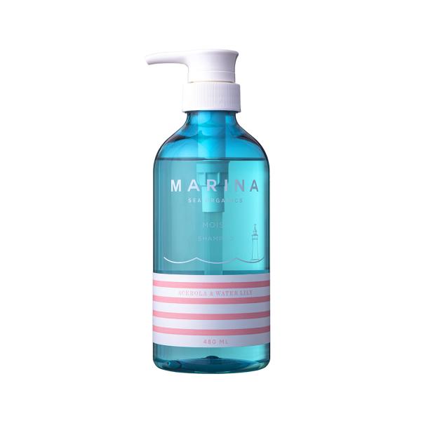 MARINA SEA ORGANICS マリーナシーオーガニック モイスト シャンプー 480mL 【アウトレット/生産終了】 しっとり まとまる パサつき ツヤ オーガニック認証成分