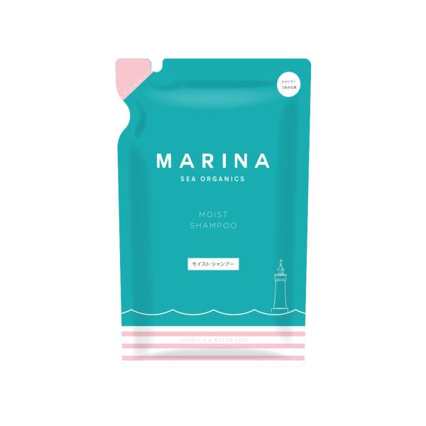 MARINA SEA ORGANICS マリーナシーオーガニック モイスト シャンプー つめかえ用 400mL 【アウトレット/生産終了】 しっとり まとまる パサつき オーガニック