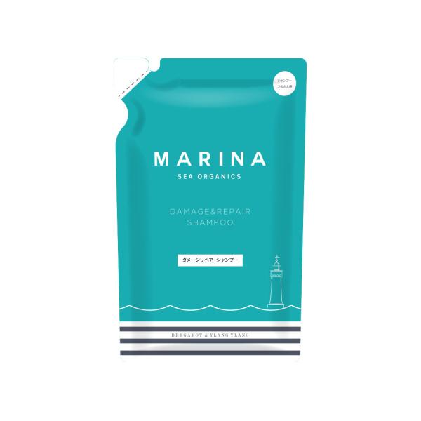 MARINA SEA ORGANICS マリーナシーオーガニック ダメージリペア シャンプー つめかえ用 400mL 【アウトレット/生産終了】 しっとり サラサラ ダメージケア