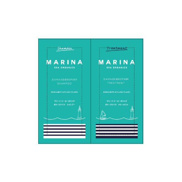 MARINA SEA ORGANICS マリーナシーオーガニック ダメージリペア シャンプー＆トリートメント トライアル 10mL×2 【アウトレット/生産終了】