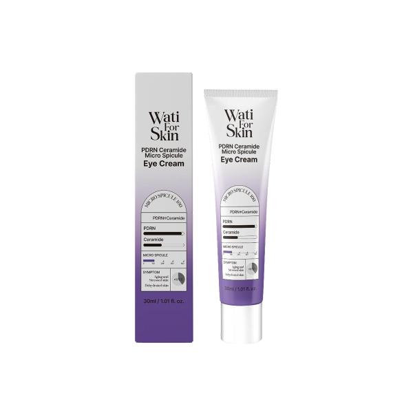 WatiForSkin PDRN セラミドマイクロスピキュールアイクリーム 30mL 【アウトレット/在庫処分】 アイケア 目元 ハリ 保湿 潤い スピキュール PDRN セラミド