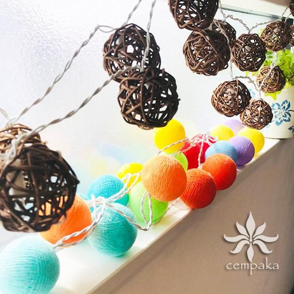 コットンボール ランプ ライト 照明 間接照明 球 北欧 インテリア ガーランド スイッチ付 Cb 01 Cempaka 通販 Yahoo ショッピング