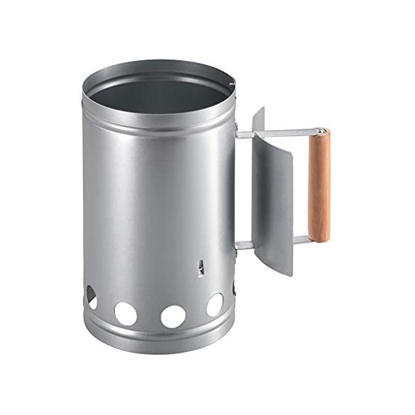 他サイト： キャプテンスタッグCAPTAIN STAG バーベキュー用 大型 火起し器 UG-3292 シルバー 160×265×高さ270mmの商品画像