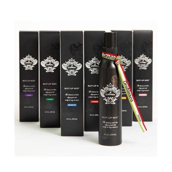 スーツアップミスト 6種の香り スペシャルセット【オロビアンコ】Orobianco 【送料】600円【容量】200ml【サイズ（mm）】W45×H215×D45消臭成分のカキタンニン、ローズクリーンが悪臭をしっかり消臭。スーツ等の衣類につい...