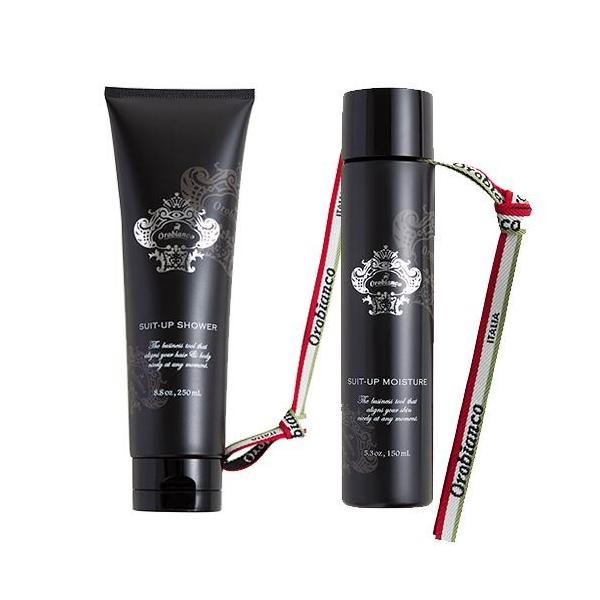 洗う＋潤すの2ステップセット スーツアップシャワー＆モイスチャー azzurro【オロビアンコ】Orobianco【送料】600円スーツアップシャワー【容量】250ml【サイズ（mm）】W60×H222×D60スーツアップモイスチャー【容量...