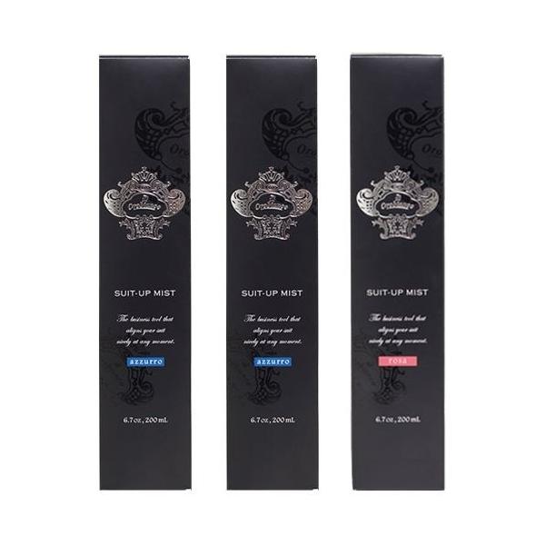 スーツアップミスト6種の香りから選べる3本セット　azzurro×2・rosa【オロビアンコ】Orobianco 【送料】600円【容量】200mL 【サイズ（mm）】W45×H215×D45消臭成分のカキタンニン、ローズクリーンが悪臭をし...
