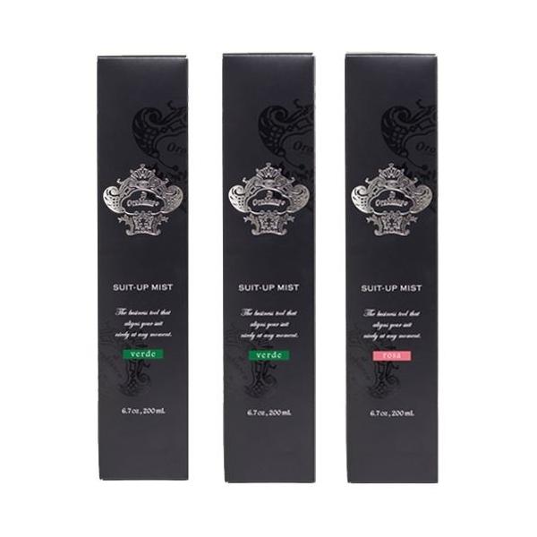 スーツアップミスト6種の香りから選べる3本セット　verde×2・rosa【オロビアンコ】Orobianco 【送料】600円【容量】200mL 【サイズ（mm）】W45×H215×D45消臭成分のカキタンニン、ローズクリーンが悪臭をしっか...