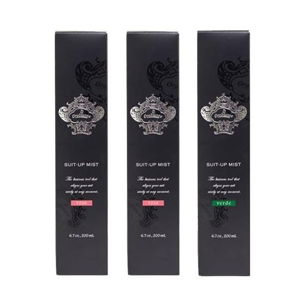 スーツアップミスト6種の香りから選べる3本セット　rosa×2・verde【オロビアンコ】Orobianco 【送料】600円【容量】200mL 【サイズ（mm）】W45×H215×D45消臭成分のカキタンニン、ローズクリーンが悪臭をしっか...
