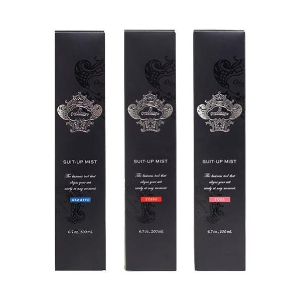 スーツアップミスト6種の香りから選べる3本セット　azzurro・rosso・rosa【オロビアンコ】Orobianco 【送料】600円【容量】200mL 【サイズ（mm）】W45×H215×D45消臭成分のカキタンニン、ローズクリーンが...