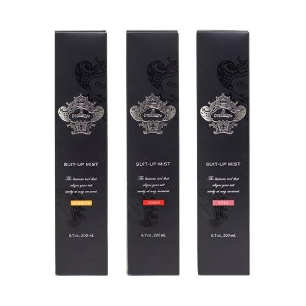スーツアップミスト6種の香りから選べる3本セット　arancia・rosso・rosa【オロビアンコ】Orobianco 【送料】600円【容量】200mL 【サイズ（mm）】W45×H215×D45消臭成分のカキタンニン、ローズクリーンが...