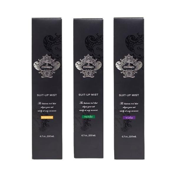 スーツアップミスト6種の香りから選べる3本セット　arancia・verde・viola【オロビアンコ】Orobianco 【送料】600円【容量】200mL 【サイズ（mm）】W45×H215×D45消臭成分のカキタンニン、ローズクリーン...