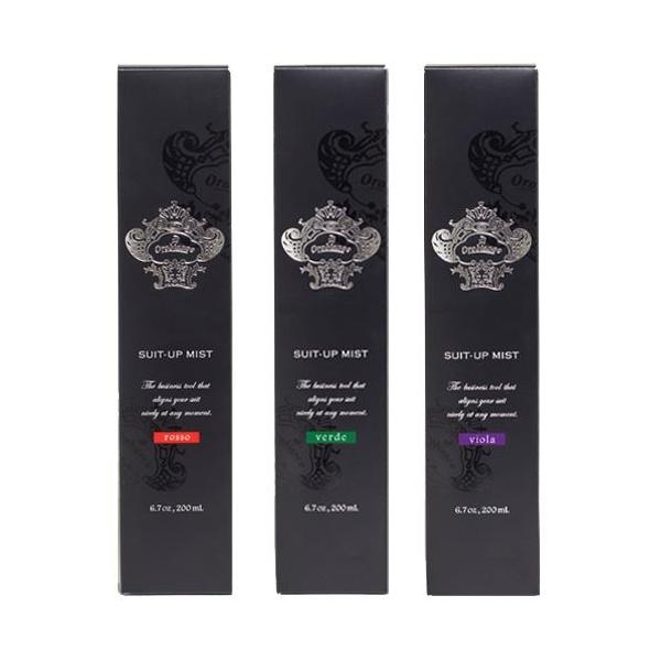 スーツアップミスト6種の香りから選べる3本セット　rosso・verde・viola【オロビアンコ】Orobianco 【送料】600円【容量】200mL 【サイズ（mm）】W45×H215×D45消臭成分のカキタンニン、ローズクリーンが悪...
