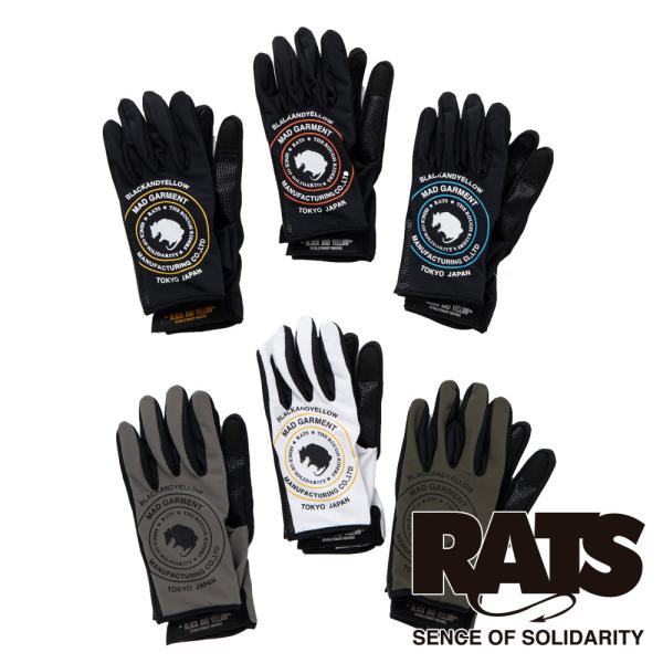 RATS MC GLOVE ラッツ 手袋 黒 黄 グローブ MCグローブ central5811_21309-14