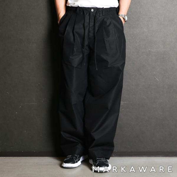 パンツ markaware 22ss Wide Trouser central5811_a25a04pt01c-black