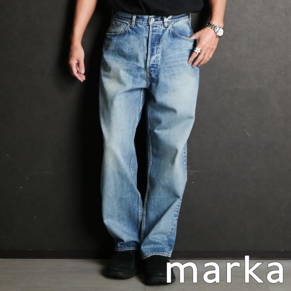 marka 25ss コクーンフィットジーンズ デニム Used Washed marka - COCOON FIT JEANS - USED WASHED / オーガニック