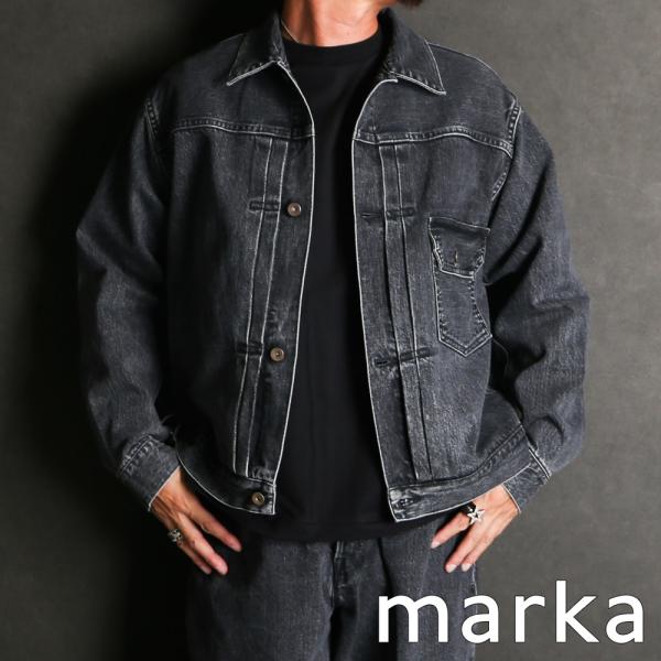 marka（マーカ） 【marka/マーカ】TYPE-1 DENIM JACKET - FADED BLACK