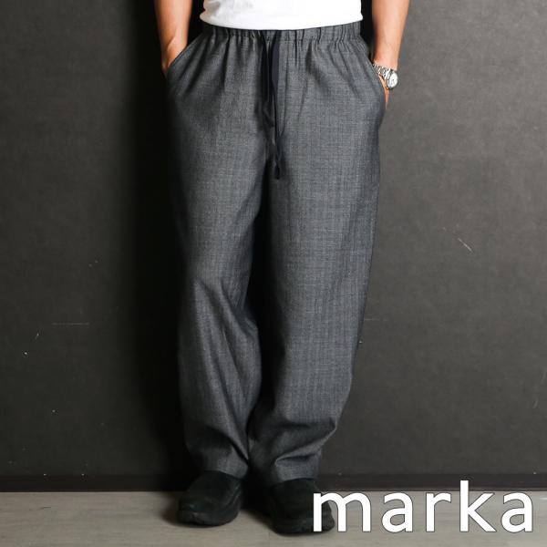 marka マーカ 25AW COCOON WIDE EASY PANTS コクーンワイドイージーパンツ M25C12PT03C ブラック 1 marka（マーカ） 【marka/マーカ】COCOON WIDE EASY PANTS