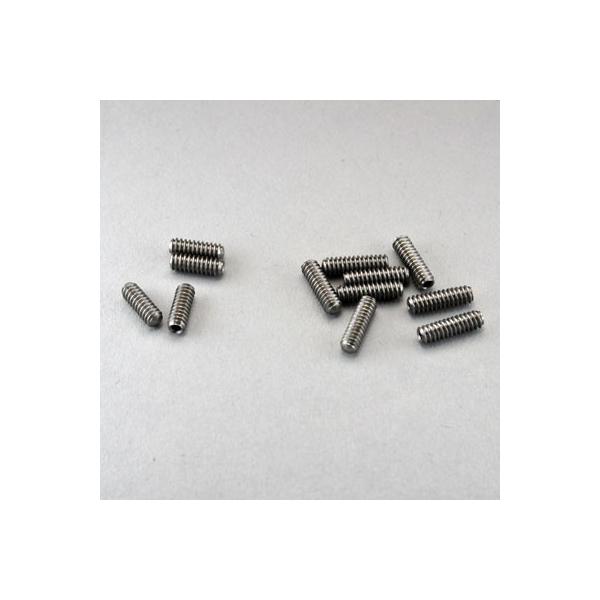 (メール便発送可)   Montreux (モントルー)  Saddle height screw set inch Stainless Oval Point (12)  (商品番号 : 9249) イモネジ