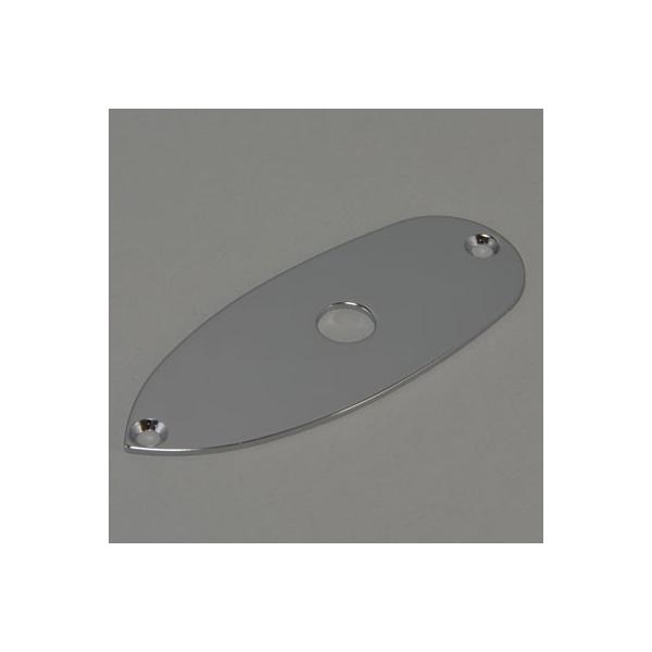 (メール便発送可)   Montreux  (モントルー)  Flat Jackplate for Strat Chrome (商品番号 : 9510) ジャックプレート