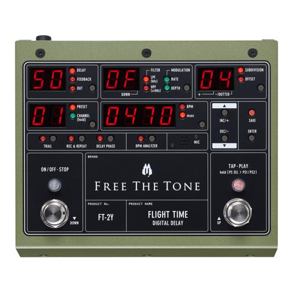 (送料無料)   FREE THE TONE フリーザトーン FT-2Y FLIGHT TIME ディレイ DIGITAL DELAY