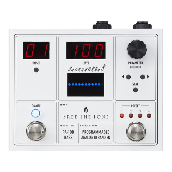 (送料無料)   FREE THE TONE フリーザトーン PA-1QB (Bass) ベース用イコライザー PROGRAMMABLE ANALOG 10 BAND EQ
