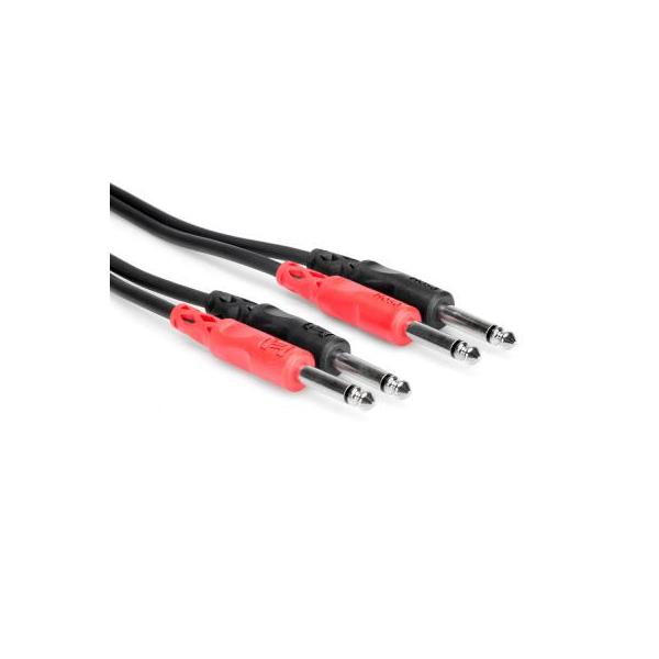 Hosa 1m モノラルフォンオスx2-モノラルフォンオスx2 オーディオケーブル世界的なケーブルメーカー『Hosa（ホサ）』のオーディオケーブルです。ステレオ（モノラルフォン×2）の入出力を備えたオーディオ機器やミキサーの接続に最適な、両...