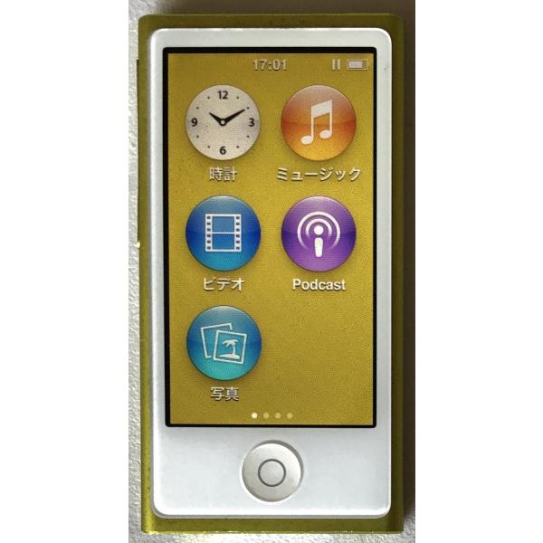 Apple iPod nano 第７世代（16GB）MD476J/A：イエロー