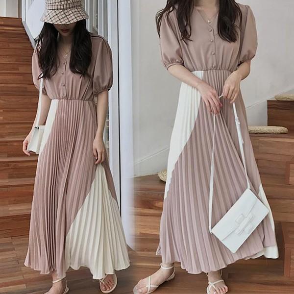 ワンピース シフォン ワンピース半袖 韓国風 マキシ丈ワンピース ロング 大人 オシャレ プリーツ 春夏新作 不規則性 大きいサイズ 可愛い 韓国風 通勤 Ceop063 Centurion 通販 Yahoo ショッピング